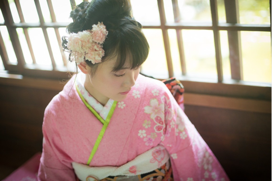 が出張撮影した美しい成人式写真(エミリィ)