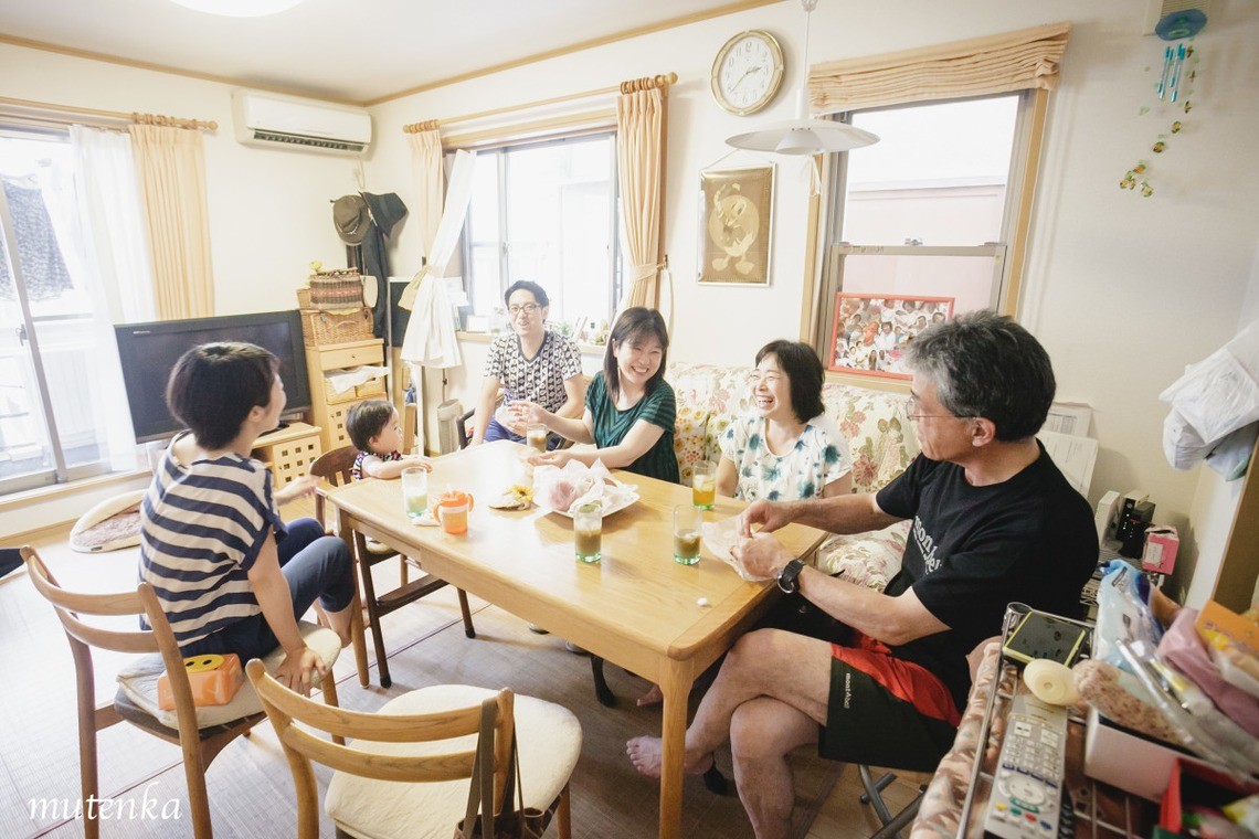 無添加写真堂が撮影した自宅での家族写真