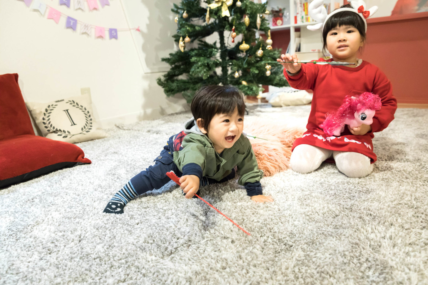 Koji Takayanagiの出張撮影したクリスマスのキッズ写真 (エミリィ)