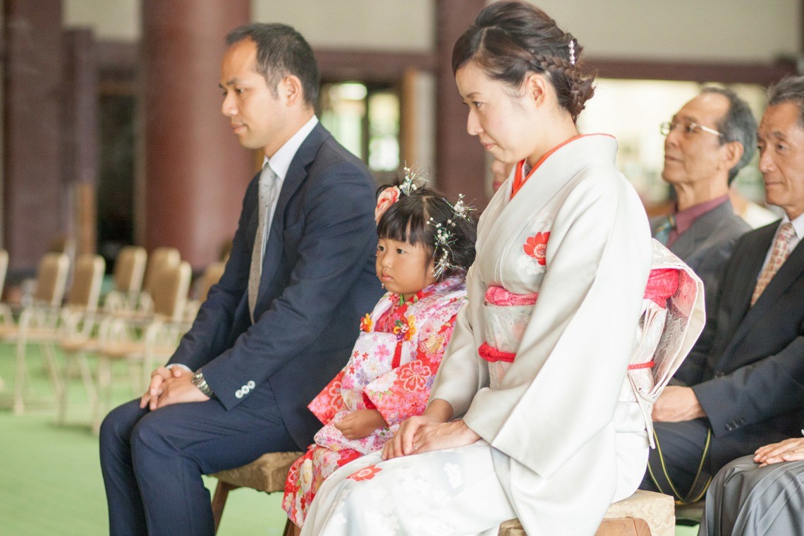 おしゃれな七五三写真の両親の服装(エミリィの出張撮影)